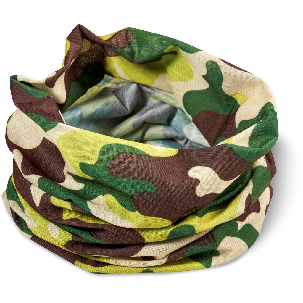 Kids Camo Flexi Tubular Bandana – Green
