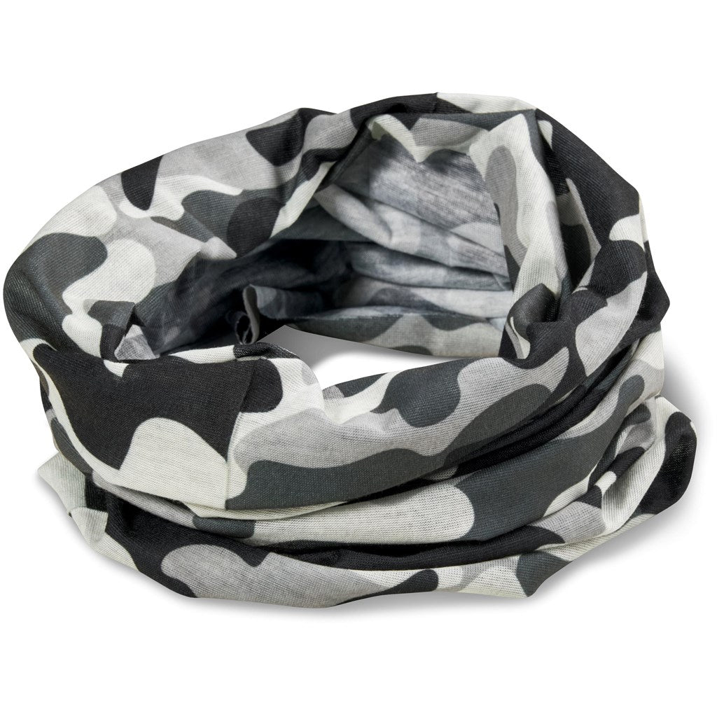 Kids Camo Flexi Tubular Bandana – Grey